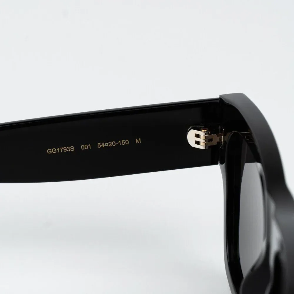 Gucci Women Sunglasses Black Grey Square GG1793S 001 NEW AUTHENTIC - Picture 7 of 10